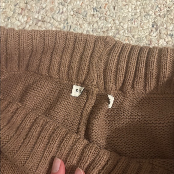 Sincerely Jules Brown Knit Wide Leg Pants - Picture 4 of 5